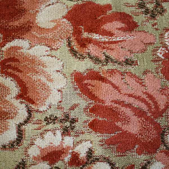 Gentza Floral Twine Antique Upholstery Fabric by the yard sofa chair